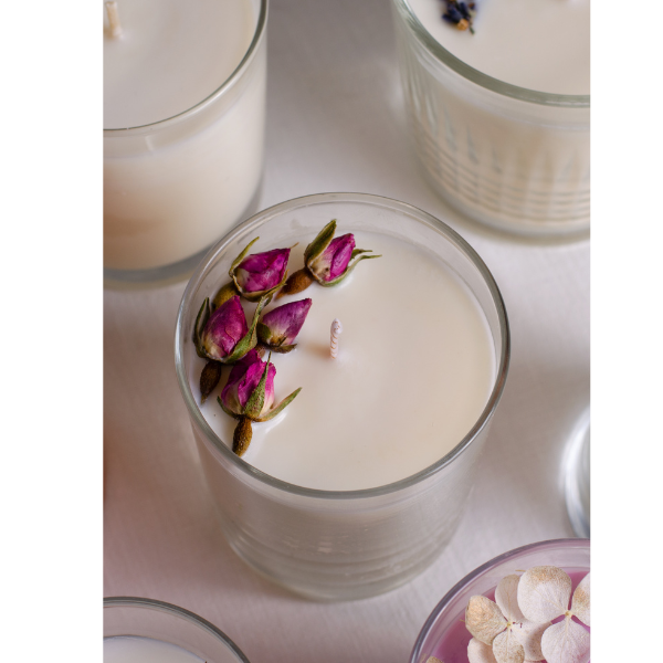 EMBRACING MACTRESS MANIFEST WHITE BLESSING INTENTION CANDLE